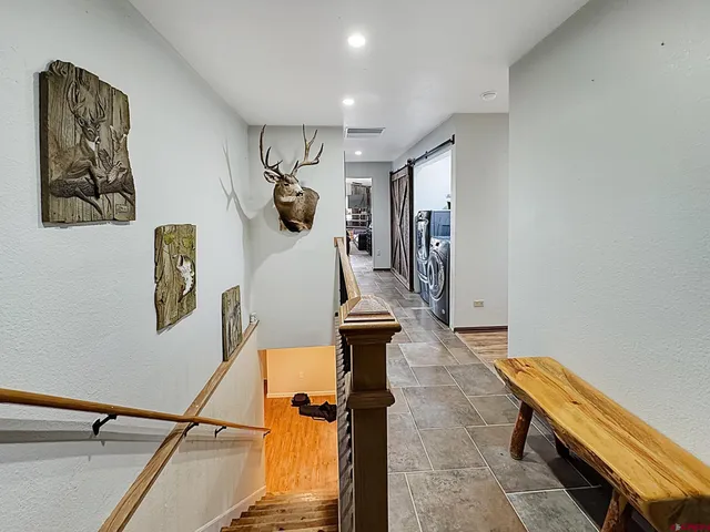 a view of entryway with workspace