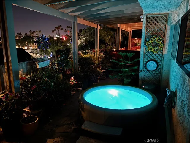 a outdoor space with furniture