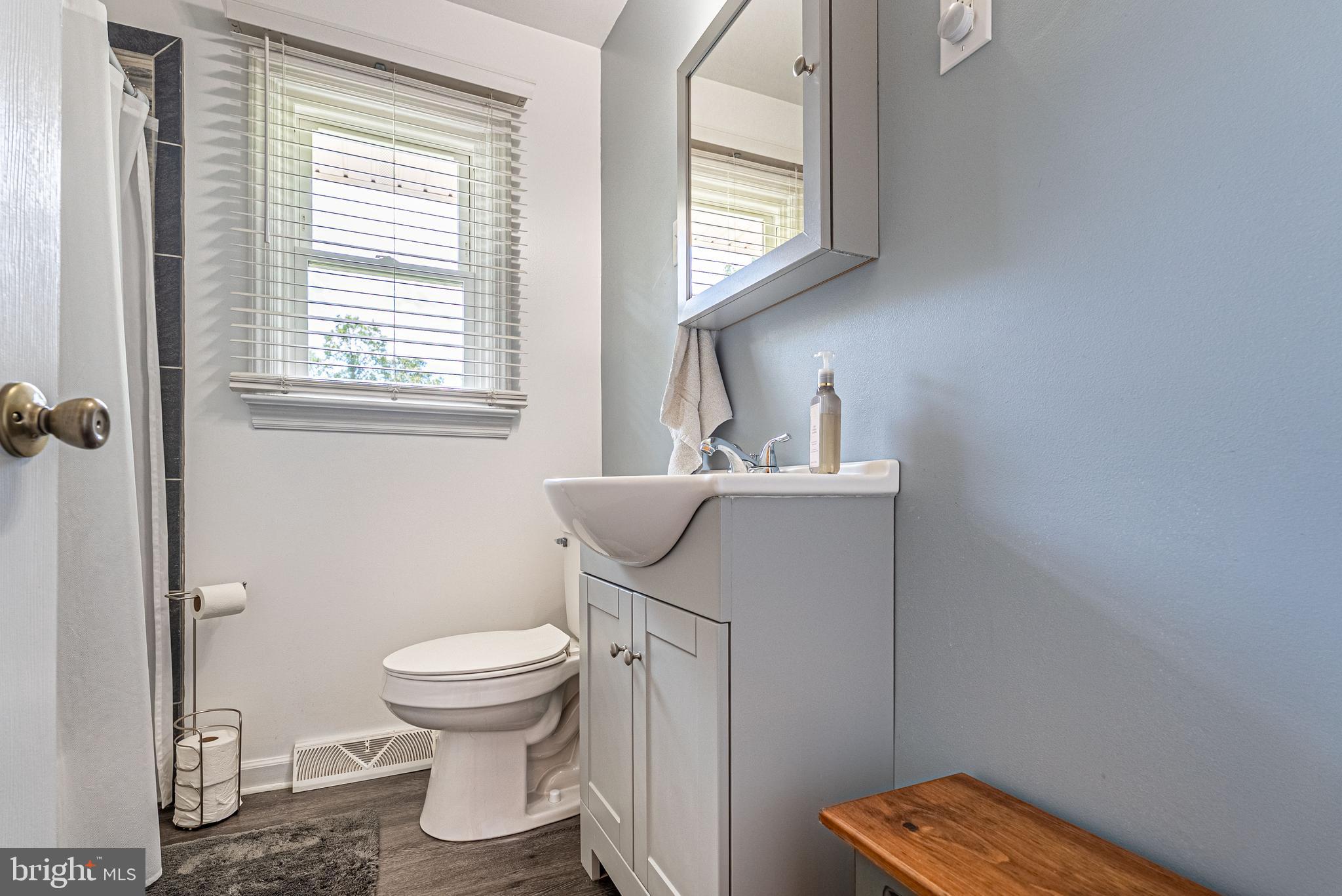 14608 Brant Road Southwest Cresaptown, MD 21502 - Photo 21 of 40 a bathroom with a toilet a sink and a window