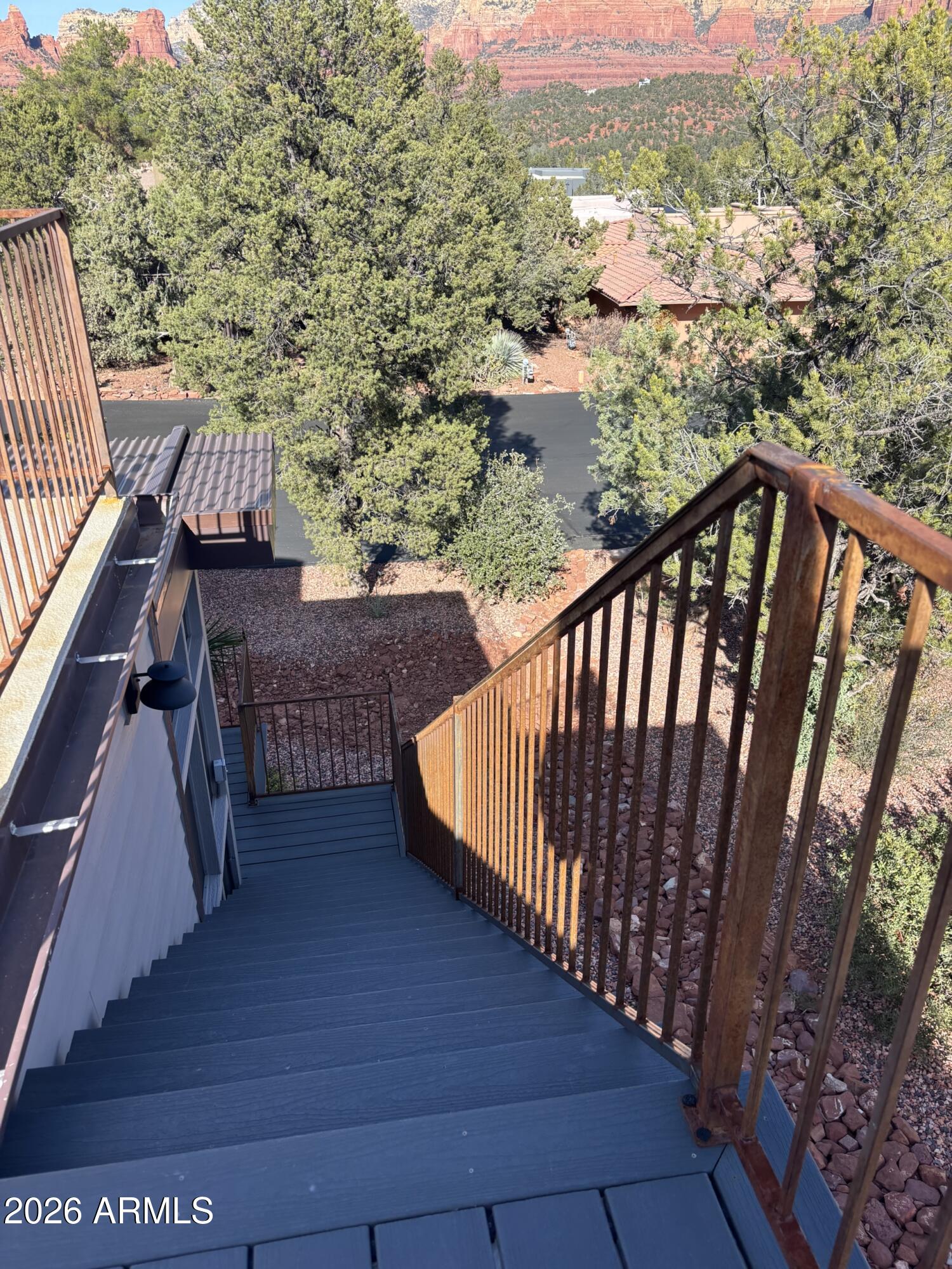 10 Granada Road Sedona, AZ 86336 - Photo 7 of 28 a view of balcony with wooden floor