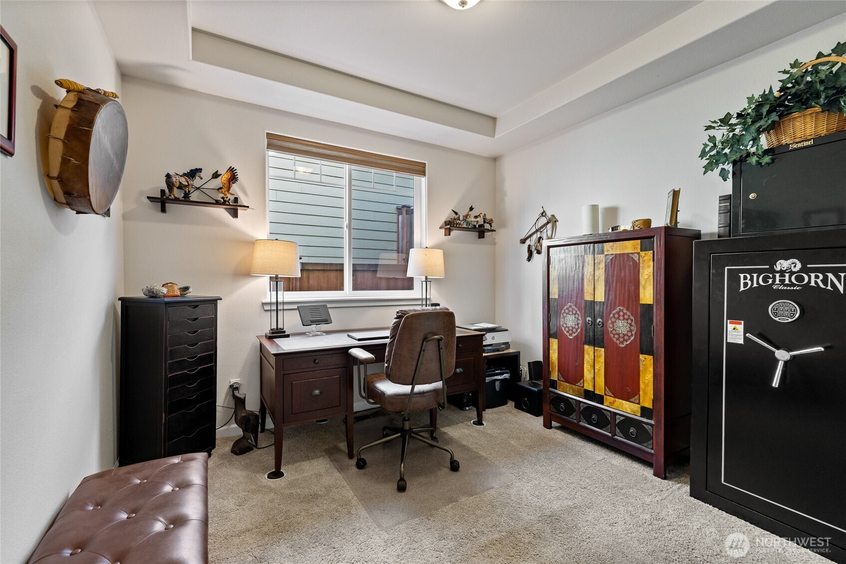 736 Mandee Street Southeast Lacey, WA 98513 - Photo 8 of 35 a view of a workspace with furniture and a window