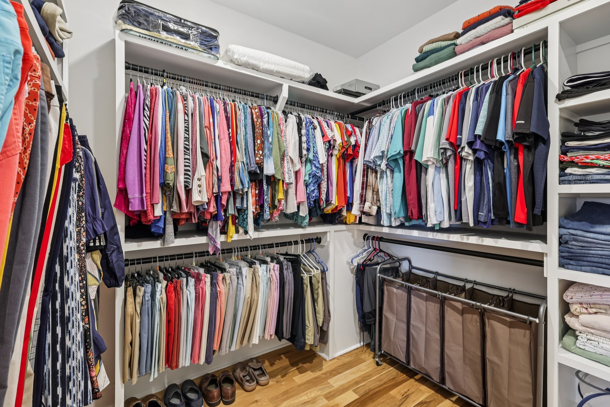 5685 Minnis Road Springfield, TN 37172 - Photo 53 of 93 a view of walk in closet with clothes and shoes