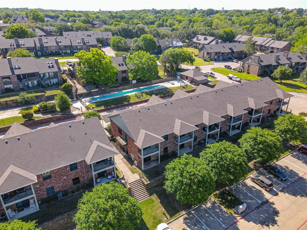 1871 Signal Ridge Place Rockwall, TX 75032 - Photo 23 of 26 an aerial view of a house with a swimming pool yard and outdoor seating