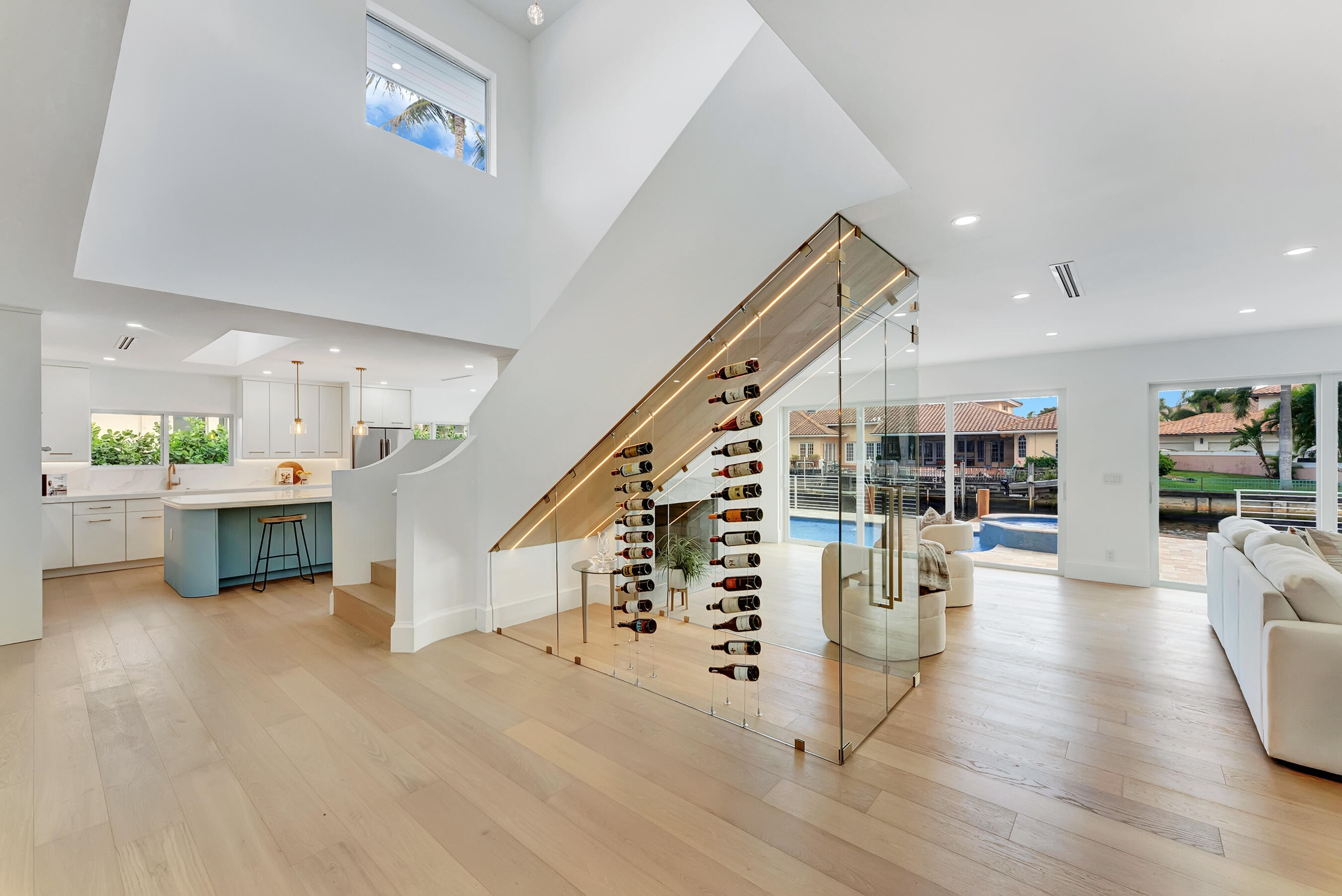 580 Southwest 15th Street Boca Raton, FL 33432 - Photo 15 of 70 Stairs detail & Wine Display