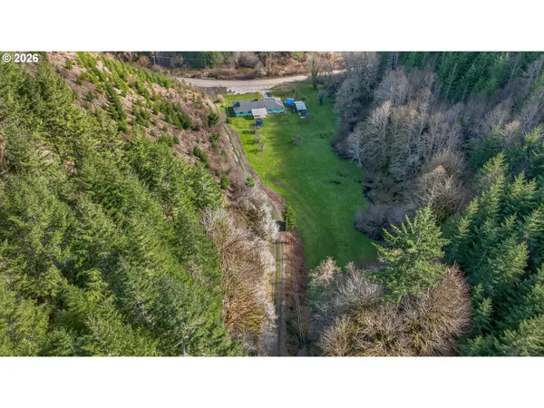 a open area with a yard