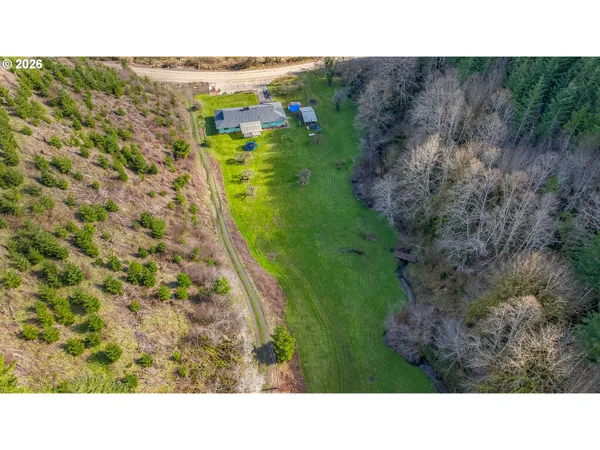 a open area with a yard