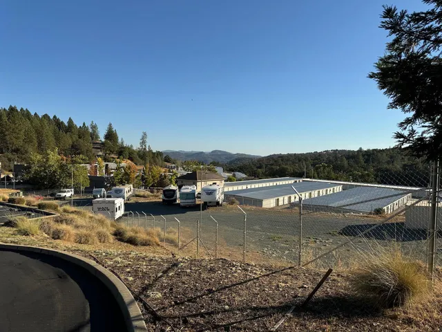 a view of a lake with houses