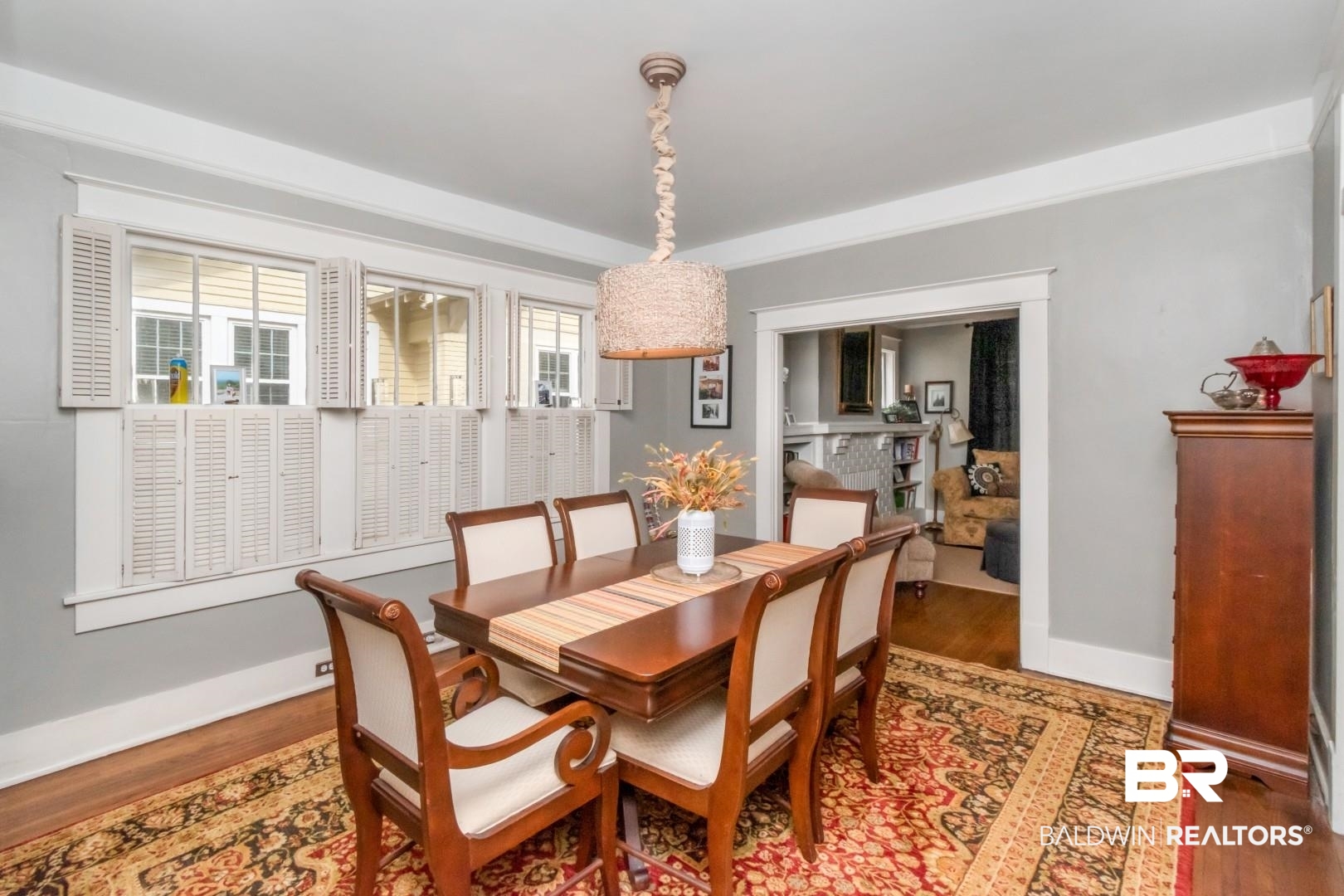 135 Silverwood Street Mobile, AL 36607 - Photo 7 of 32 Dining room with wood finished floors