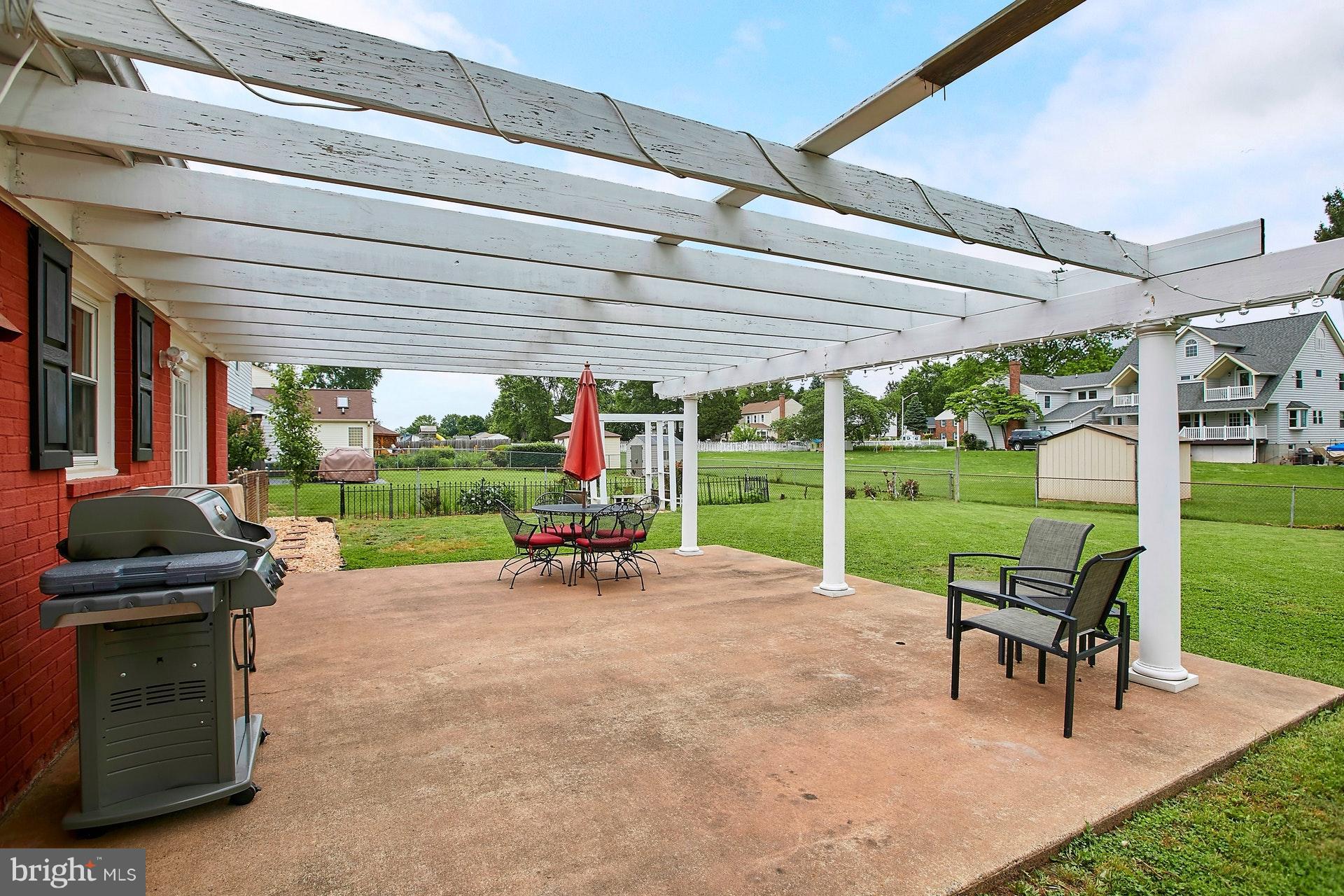4119 Lees Corner Road Chantilly, VA 20151 - Photo 26 of 30 CONCRETE PATIO WITH PERGOLA GREAT FOR ENTERTAINING
