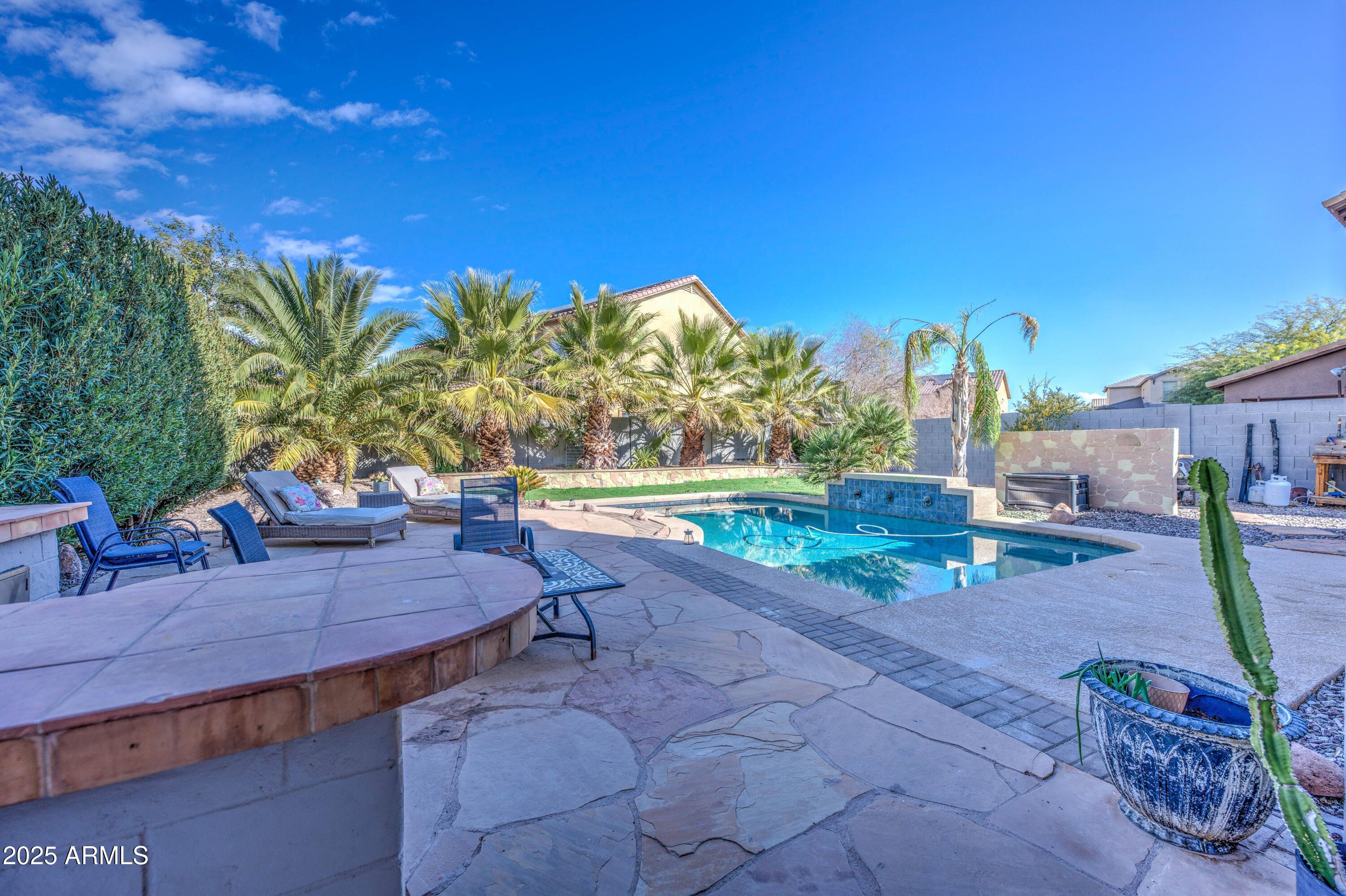 9778 Barley Road Florence, AZ 85132 - Photo 53 of 58 Pool from built in BBQ Area