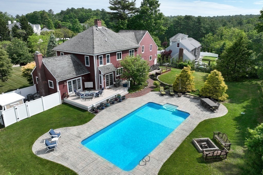 124 Hillcrest Road Marshfield, MA 02050 - Photo 2 of 41 an aerial view of a house with pool