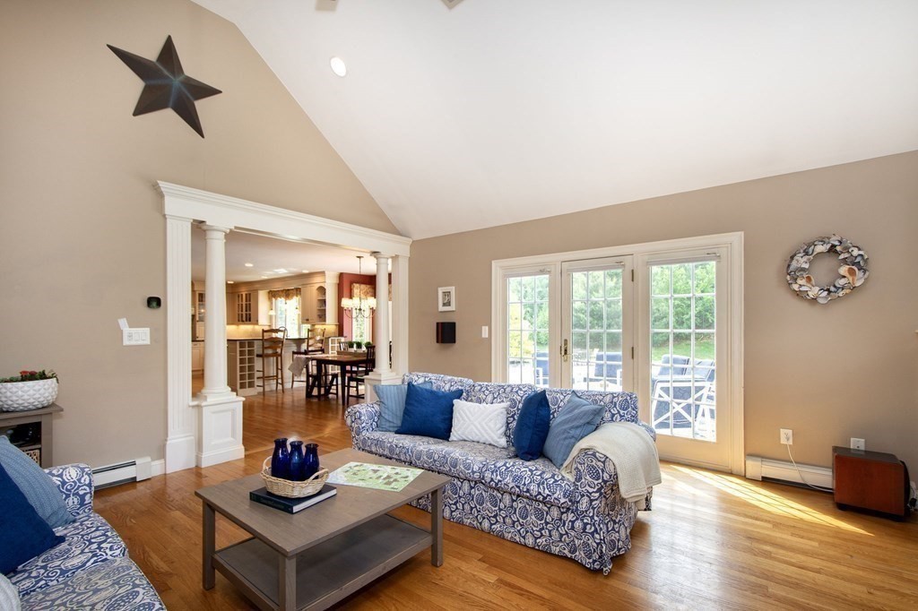 124 Hillcrest Road Marshfield, MA 02050 - Photo 6 of 41 a living room with furniture and a wooden floor
