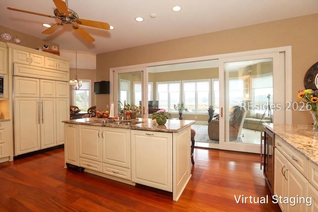 102 Cutter Circle Bluffton, SC 29909 - Photo 10 of 80 Virtually Staged Kitchen with painted cabinets