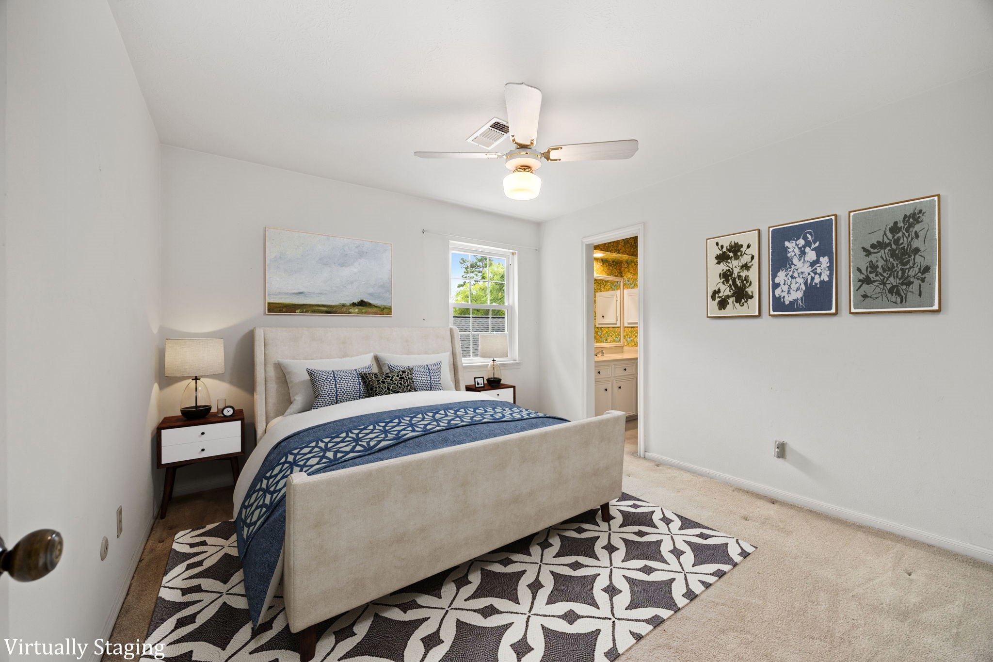 6623 Ampton Drive Spring, TX 77379 - Photo 30 of 45 Virtually staged bedroom three.