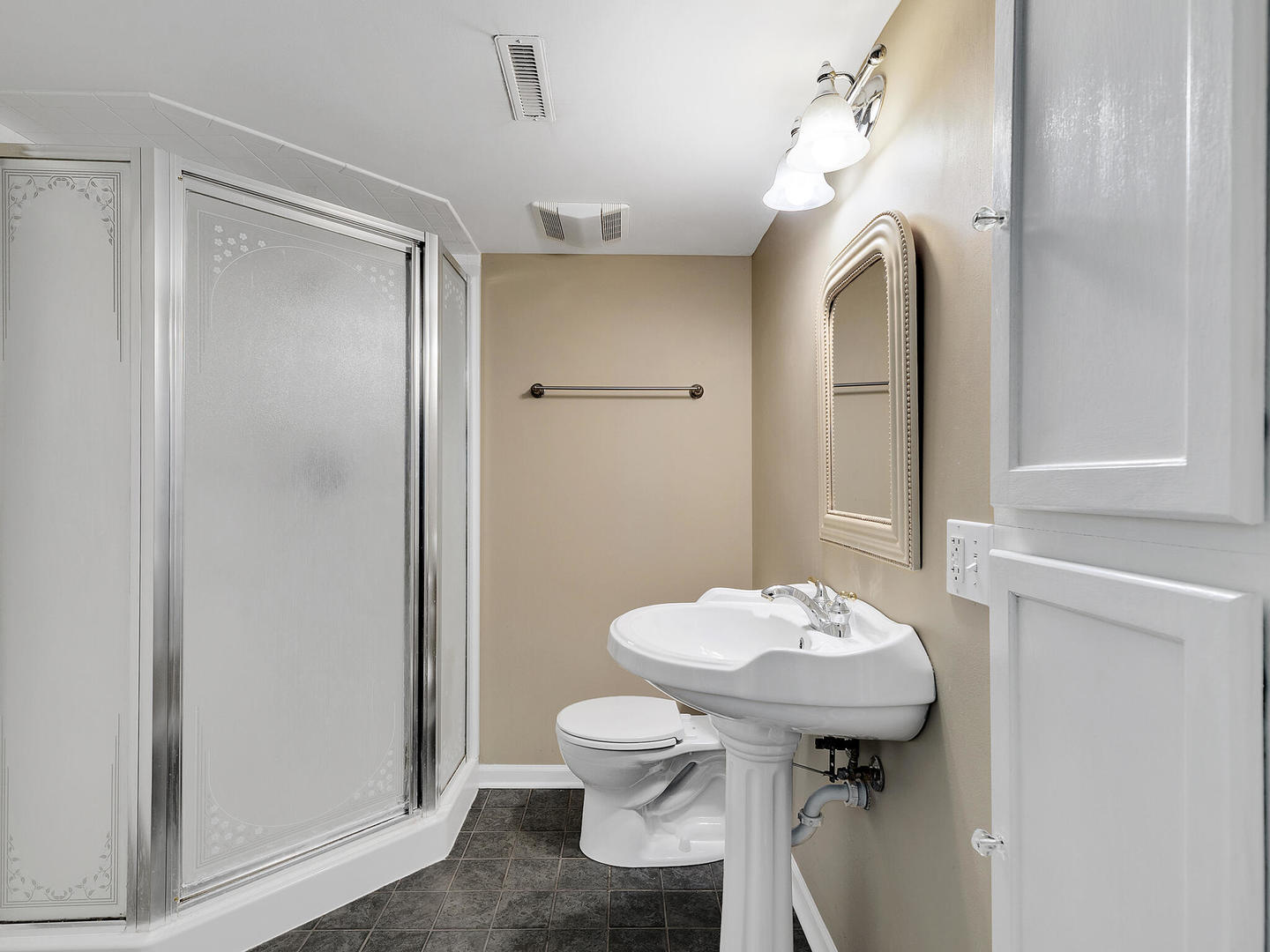 27W626 Garys Mill Road Winfield, IL 60190 - Photo 20 of 23 a bathroom with a sink toilet and a mirror