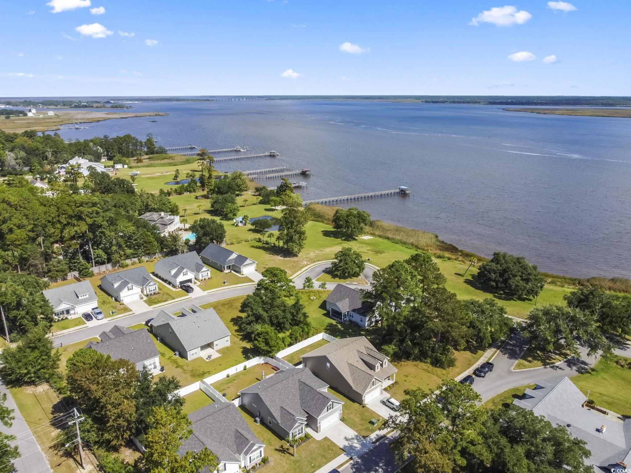 308 Concorde Drive Georgetown, SC 29440 - Photo 5 of 40 Aerial overview of property's location featuring nearby Winyah Bay