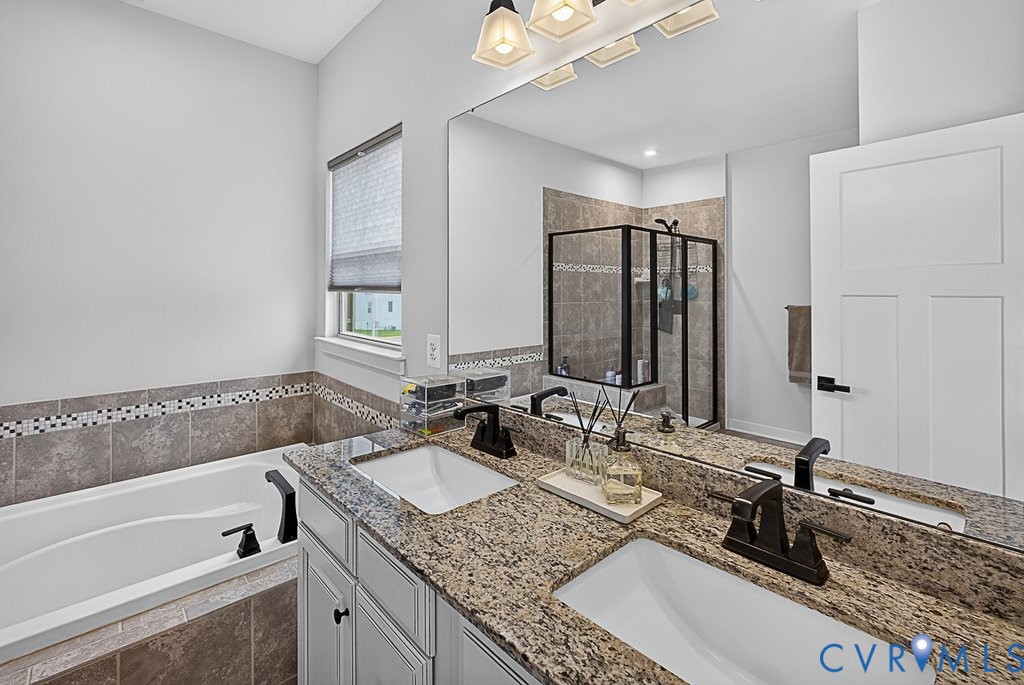 17976 Spotted Oak Road Dumfries, VA 22026 - Photo 37 of 52 Dual vanity with granite countertop, undermount si