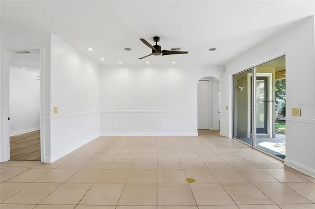 a view of a room with kitchen and living room