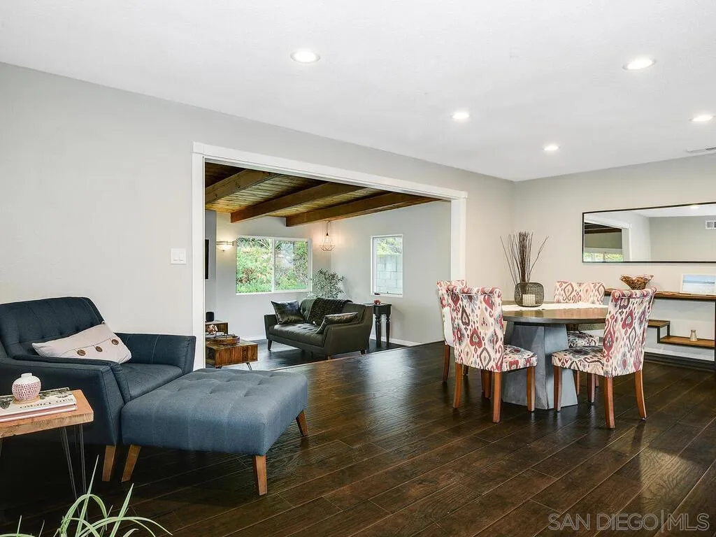 4427 68th Street La Mesa, CA 91942 - Photo 4 of 33 a view of a dining room with furniture window and wooden floor
