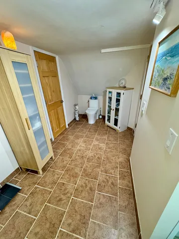 a view of an entryway with staircase