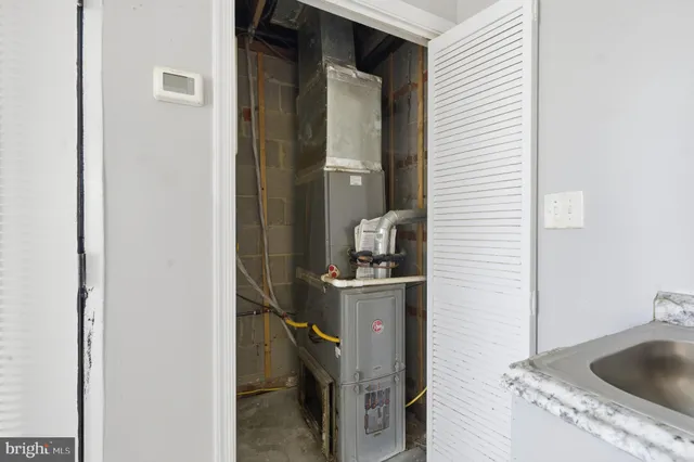 a room with storage and utility