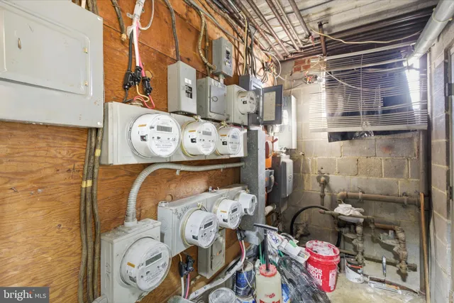 a view of storage and utility room