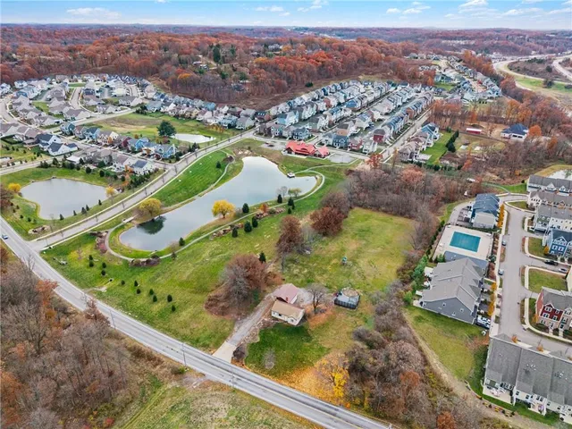 an aerial view of a city