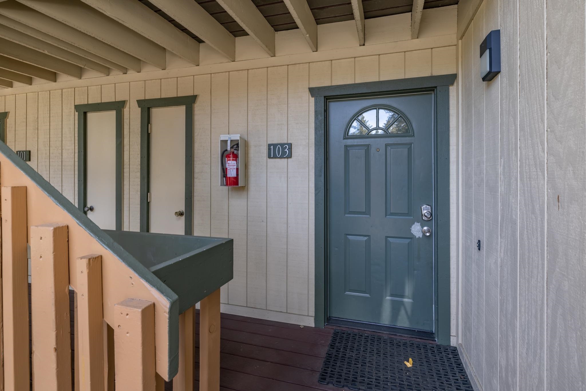 25 Lee Road, Unit 103 Mammoth Lakes, CA 93546 - Photo 3 of 29 a view of entryway with wooden floor