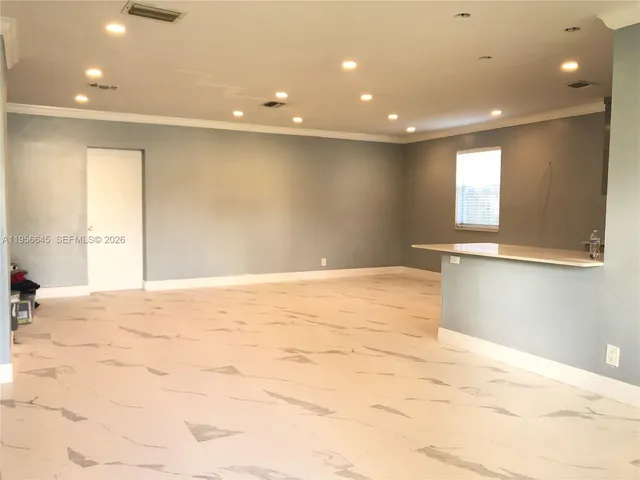 a view of an empty room