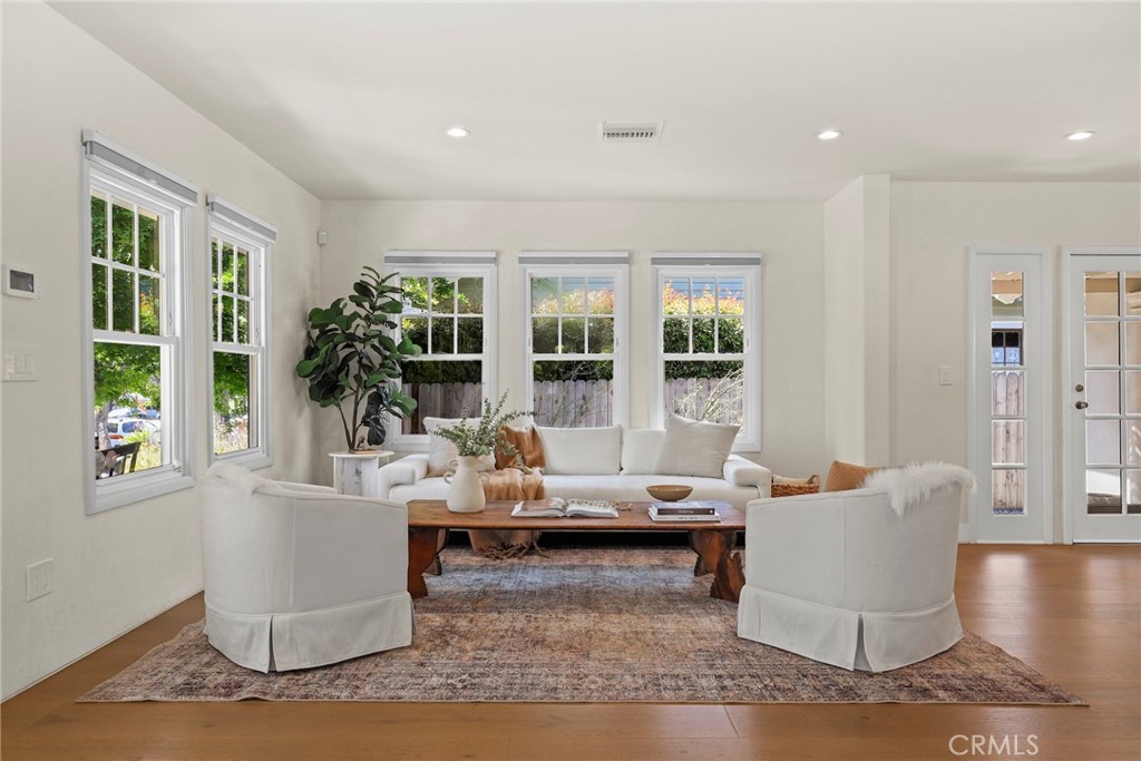 1445 Paloma Street Pasadena, CA 91104 - Photo 4 of 44 a living room with furniture and floor to ceiling windows