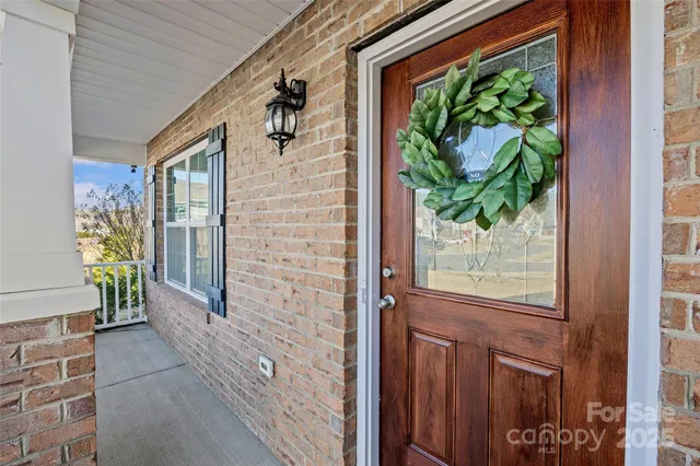 a view of a entryway door front of house