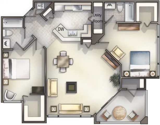 a view of storage and utility room