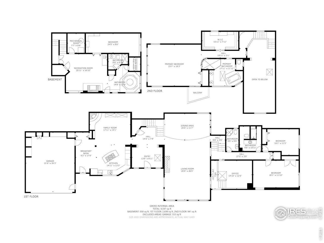 495 South Cedar Brook Road Boulder, CO 80304 - Photo 40 of 40 Floor plans - all levels