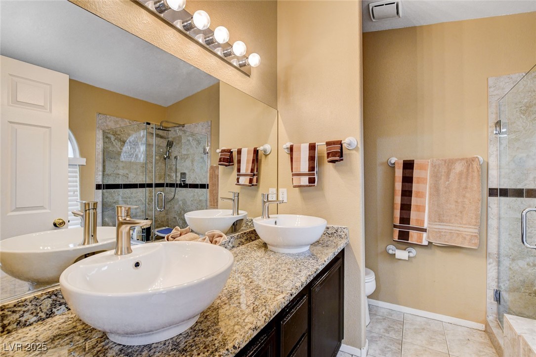 2342 Ramsgate Drive Henderson, NV 89074 - Photo 21 of 49 Downstairs Primary bathroom