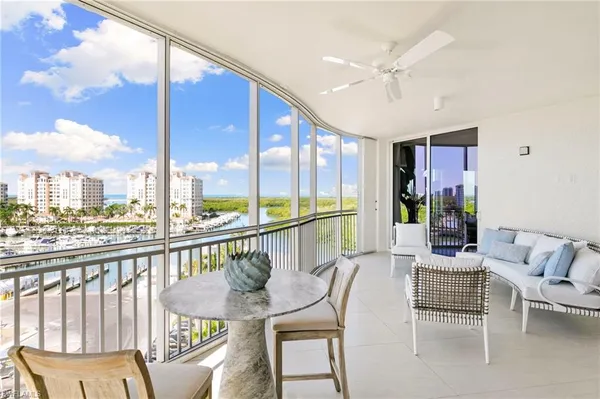 a view of a living room and dining room
