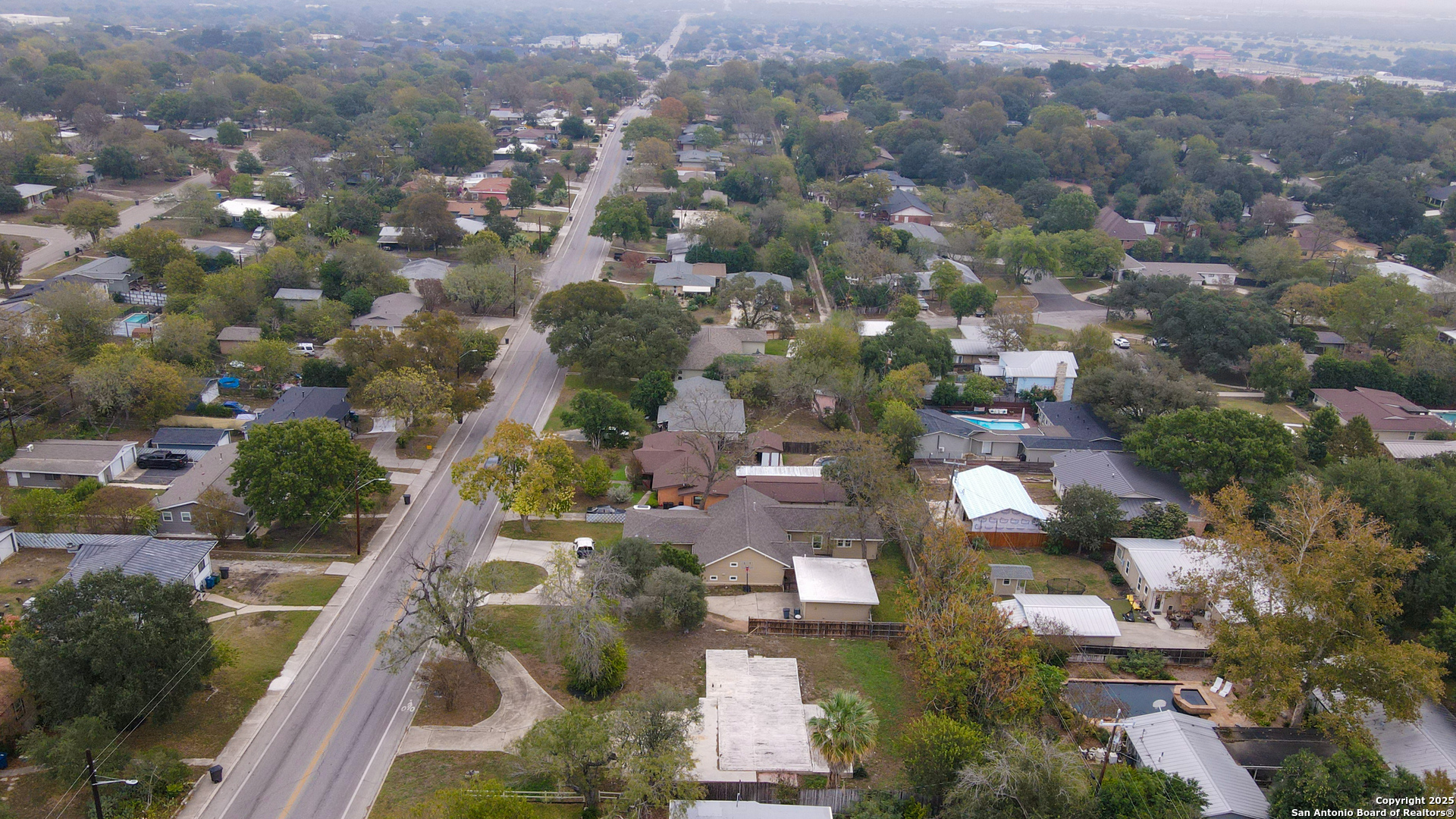 532 Rittiman Road Terrell Hills, TX 78209 - Photo 17 of 32 an aerial view of residential houses with outdoor space