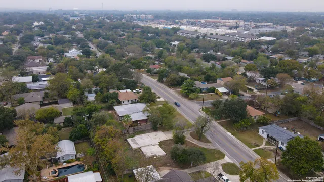 an aerial view of a city