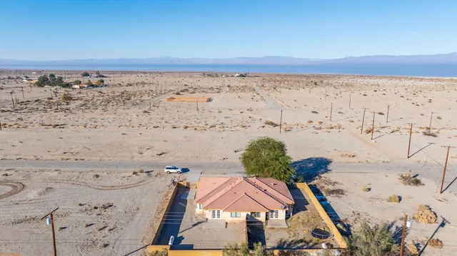 a view of a city with an ocean