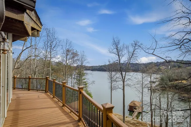 a view of balcony with furniture