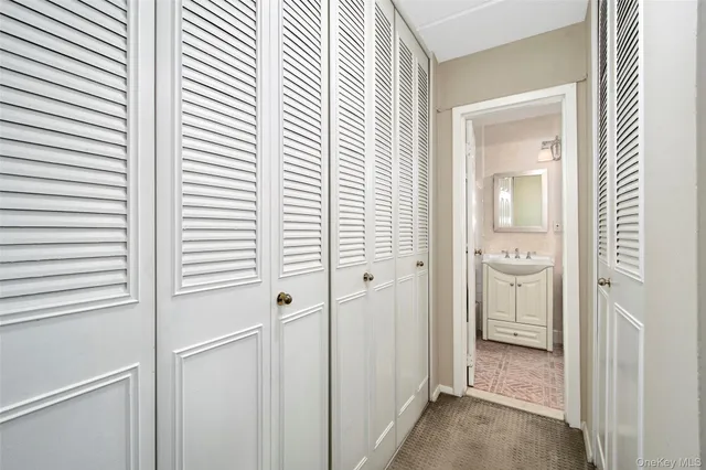 a view of a bathroom with a sink