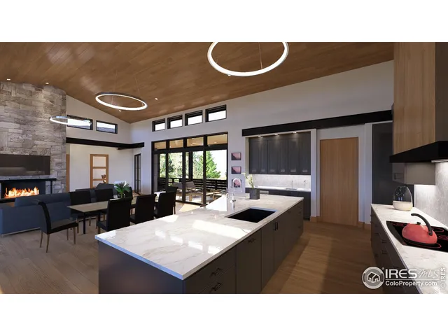 a kitchen with a table and chairs