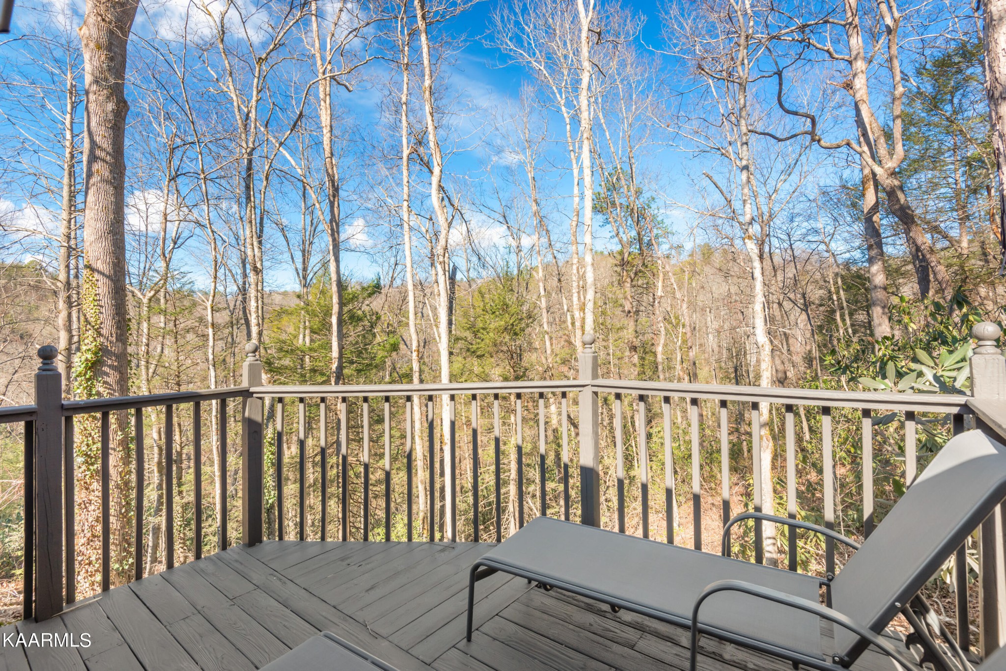 306 Glades Road Gatlinburg, TN 37738 - Photo 8 of 46 a view of a balcony with wooden floor