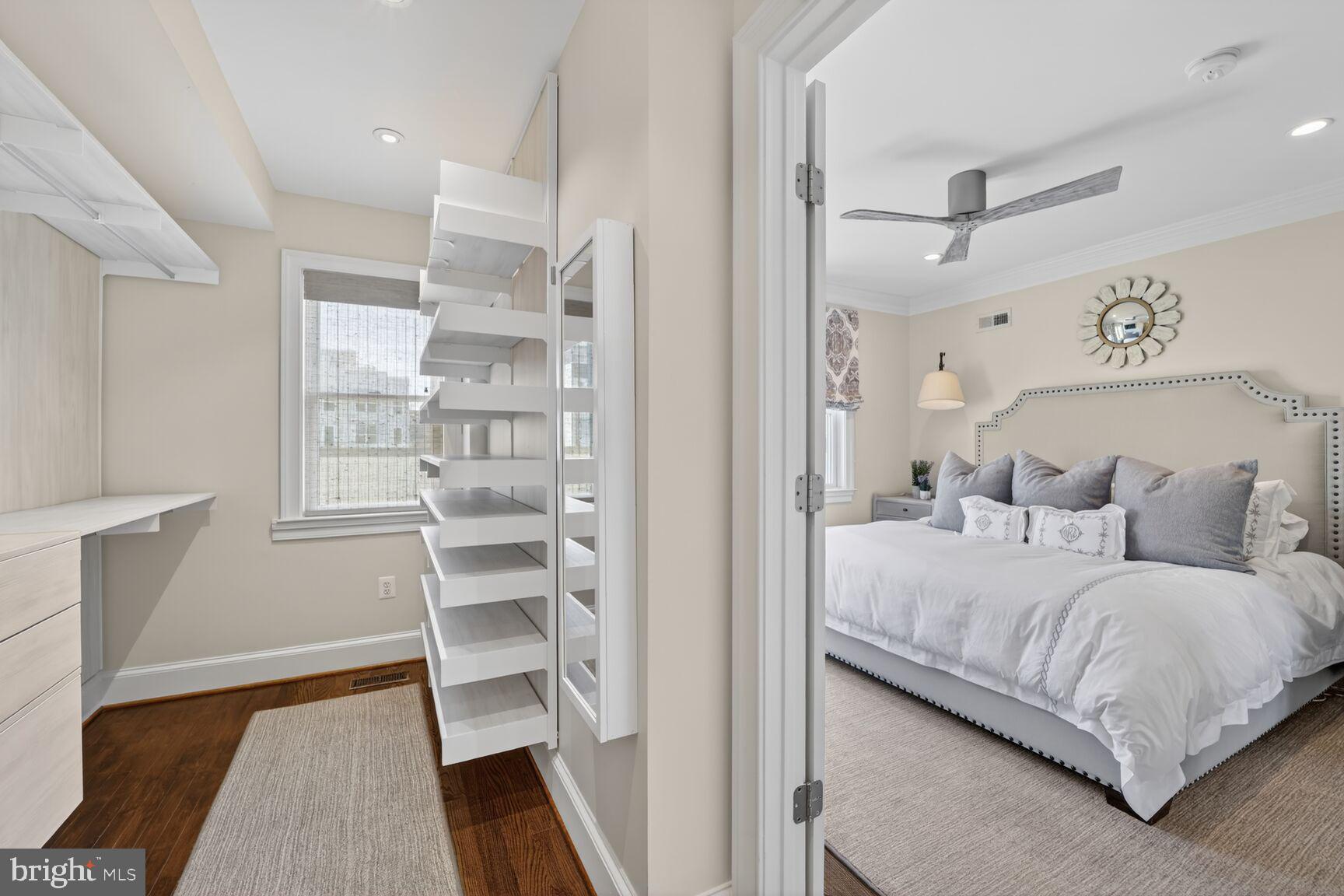 2446 Ontario Road Northwest, Unit 4 Washington, DC 20009 - Photo 29 of 65 a bedroom with a bed and a walk in closet