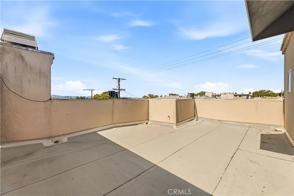 a view of terrace with seating space