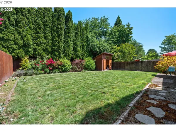 a view of a house with garden