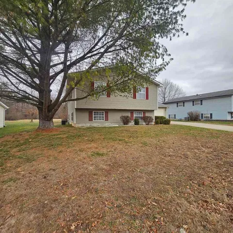a front view of house with yard