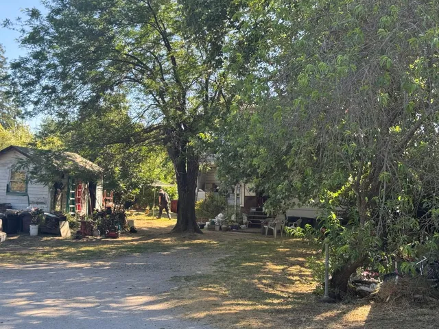 a view of street with trees