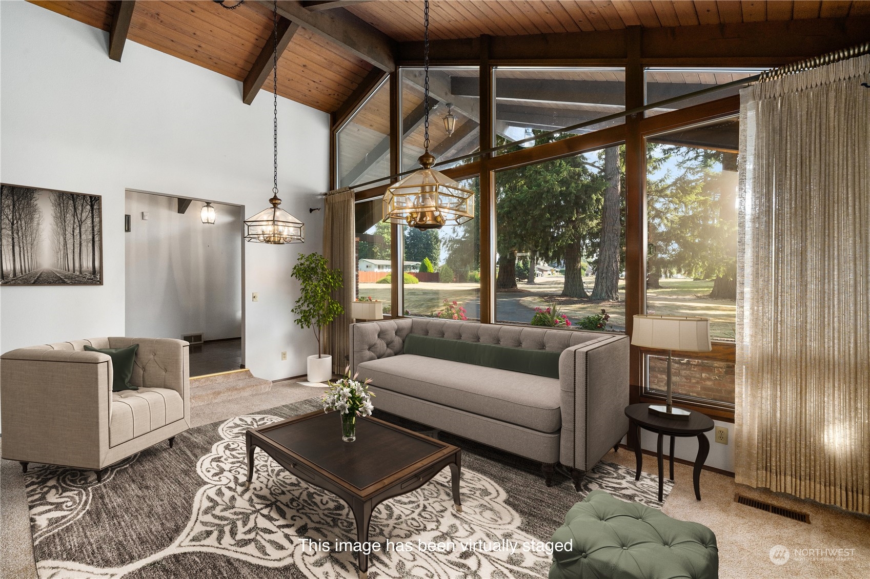 2435 McHugh Avenue Enumclaw, WA 98022 - Photo 14 of 35 a living room with furniture and a large window
