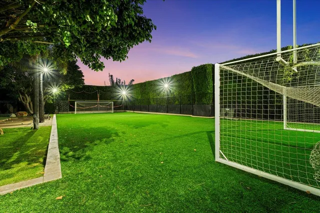 a view of a yard with a big yard