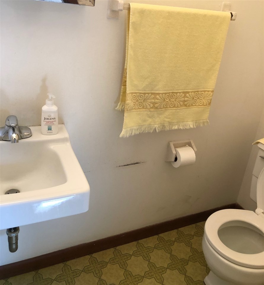 9482 East High Road Stillman Valley, IL 61084 - Photo 8 of 27 a bathroom with a sink and a toilet